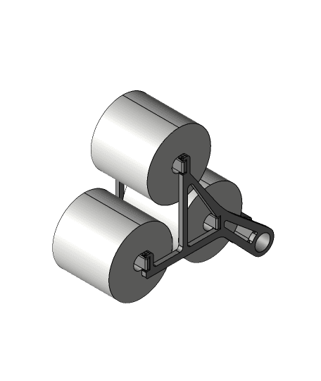 3 roll quik change toilet paper holder 3d model