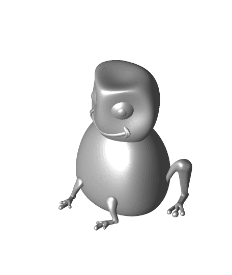 Smiling Frog 3d model