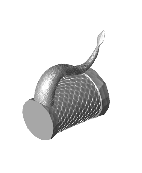 Dragon Tail Pint Glass Holder / Koozie 3d model