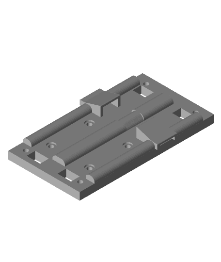 FT5 New back with integrated belt locks 3d model