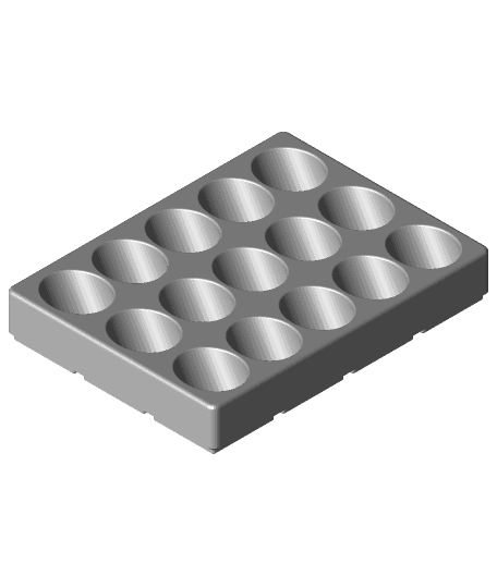 Gridfinity Italeri Paint Holder 3d model