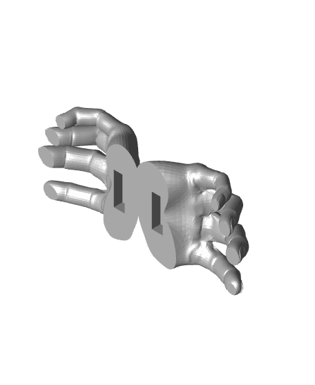 Crawling hands wall decor 3d model