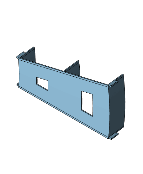 7.5 degree Banked Turns with Cutout  3d model