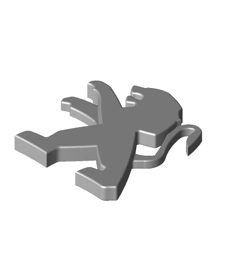 Peugeot logo 3d model