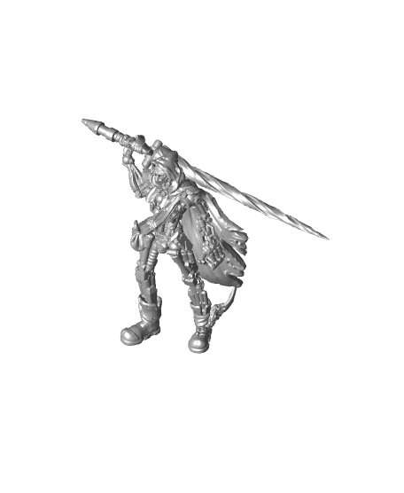 Scrap Knight - Foundlings - PRESUPPORTED - Illustrated and Stats - 32mm scale			 3d model