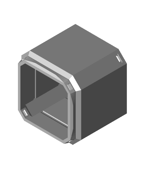 Multiboard - Multigrid - Gridfinity Style Tabbed Extension Lid Outside Lock 1x1x0.75 3d model