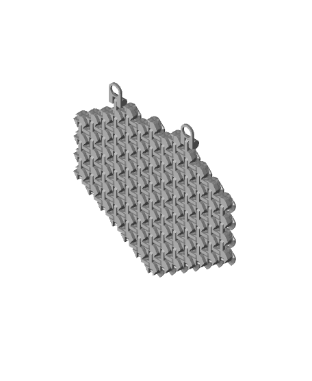 Articulated Scalemail Shoulder Armor 3d model