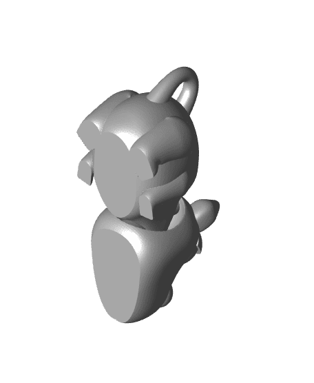 Flexi dog keychain 3d model