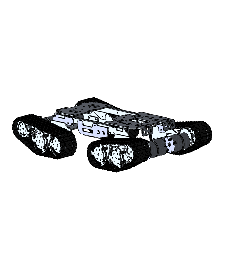 SN1300_Quad_Tread_RC_TANK 3d model