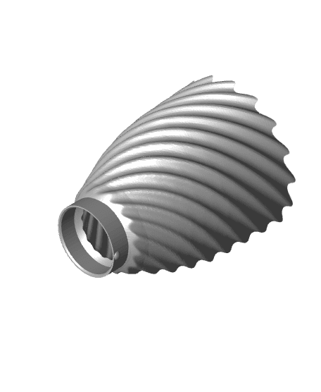 Spiral Touch Lamp - Support Free 3d model