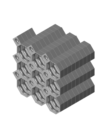 3x3 Tiles - 3x3 Board - Ironing Stack 3d model