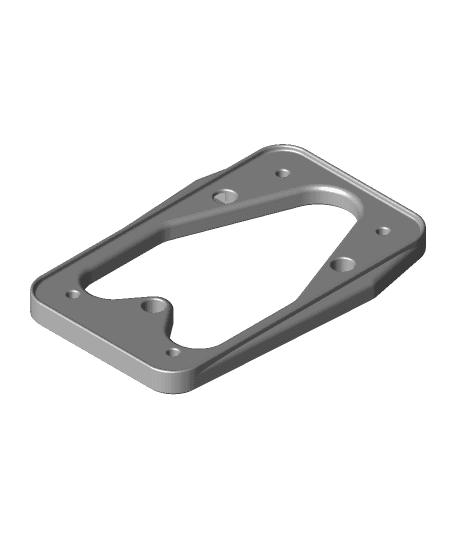 License Plate Bracket for Moto Guzzi V100 Mandello 3d model