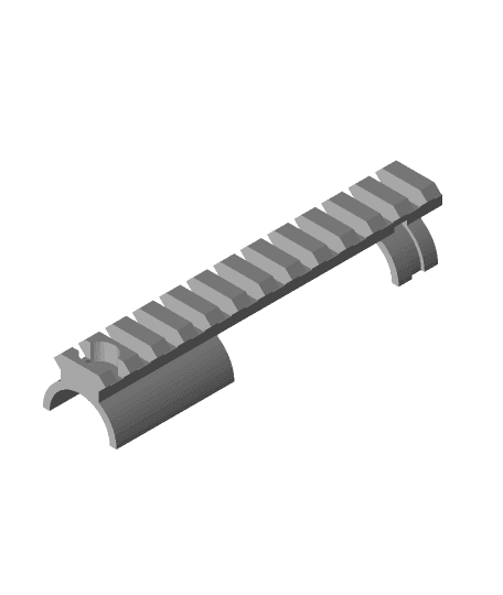 Weaver rail for Record Modell 2 .177 3d model