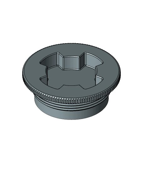 2in. NPT Thread Barrel Plug, No Gasket Groove, 3D Print Ready 3d model