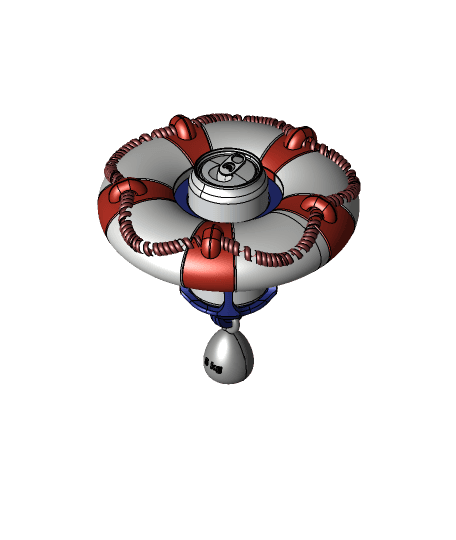 Life Preserver Drink Floaty #summer 3d model