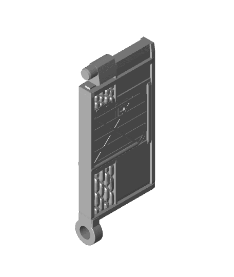 FHW Mod Sec Tutor house wall door closed 3d model