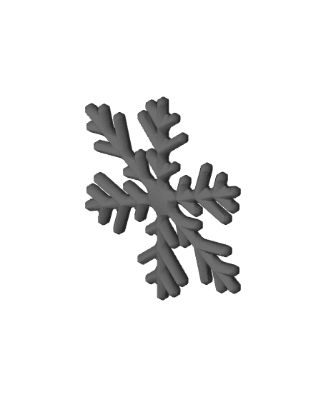 snowflake 3d model