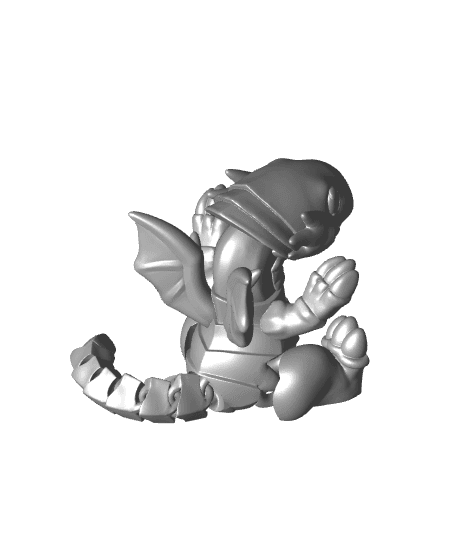 Flexi Toon Blue Eyes White Dragon  3d model