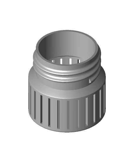 Mini Container with PET Bottle Cap Size 3d model