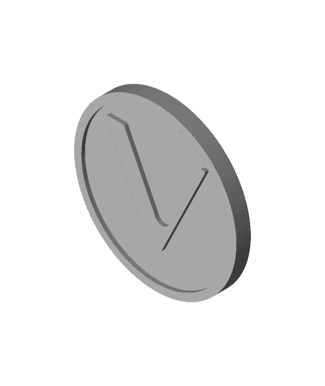 Vechain Cryptocurrency Coin (VET) 3d model