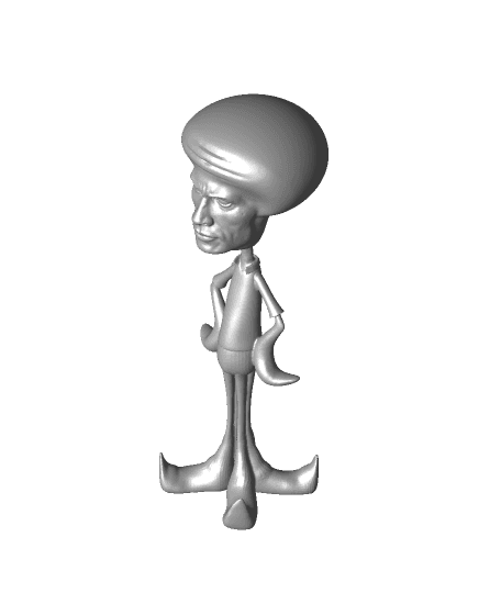 Rockward (Squidward + The Rock) 3d model