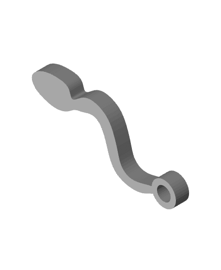 Sperm cell keychain 3d model