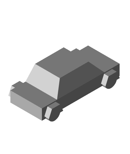 low poly car.stl 3d model