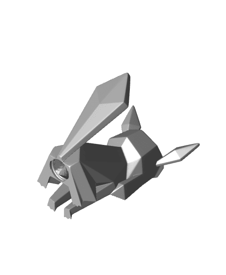 Low-poly Glaceon - Piggy Bank 3d model