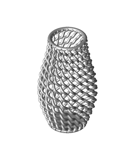 Braided Vase (Pattern 1) 3d model