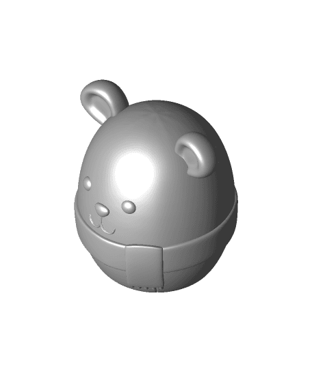 Cute Polar Bear Container 3d model