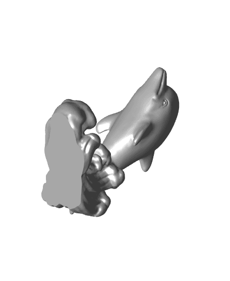 Dolphin wave little 3d model