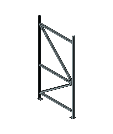 Pallet Rack Tower 48 In. x 96 In. 3d model