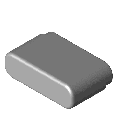 4x 18650 batteries box 3d model