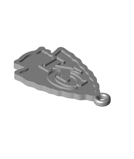 KC Chiefs Keychain 3d model