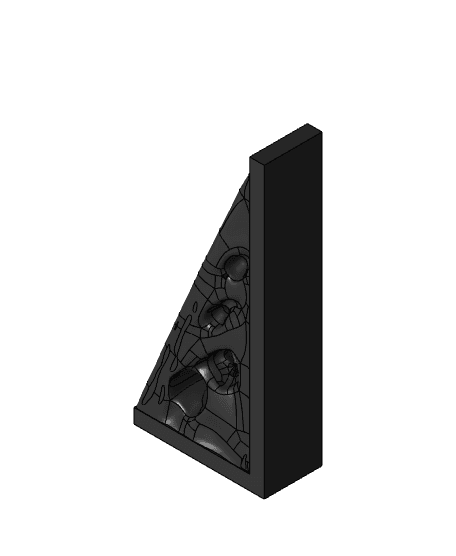 Generative design organic bookend. 3d model