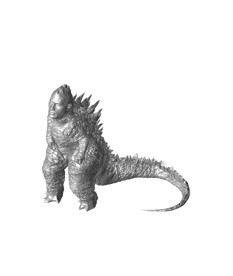 Rockzilla (Godzilla + The Rock) - Support Free 3d model