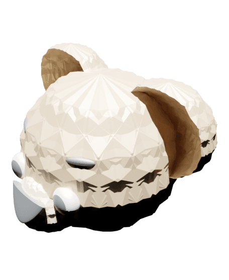 Snap-Together Brown Bear - Head 3d model