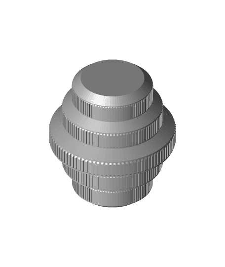 Retro Vase Drum Style 3d model