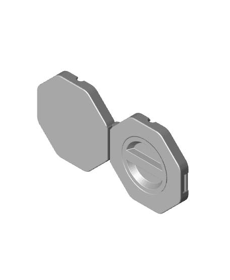 Octagon cable reel 3d model