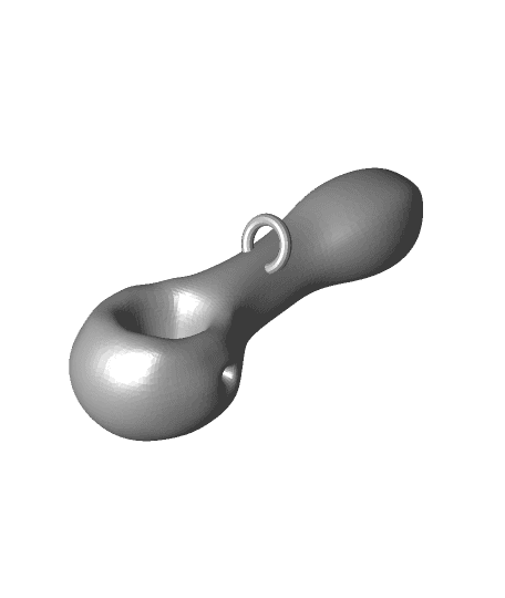 Spoon Pipe Pendant 3d model