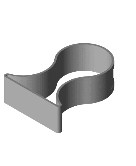 Curvy Headphone Stand 3d model