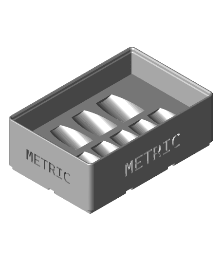 Gridfinity Stackable 3_8" Drive Socket Holders 3d model