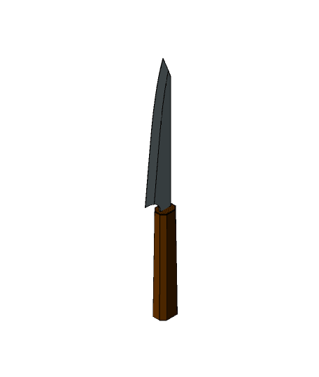 Japanese Chef Knife Gyuto [DIY] 3d model