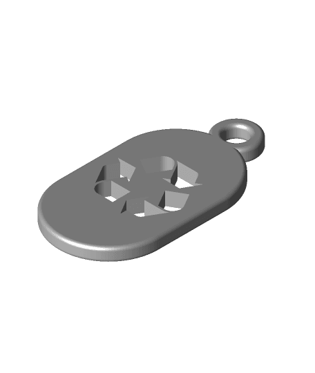 Key Fob - Recycle 3d model