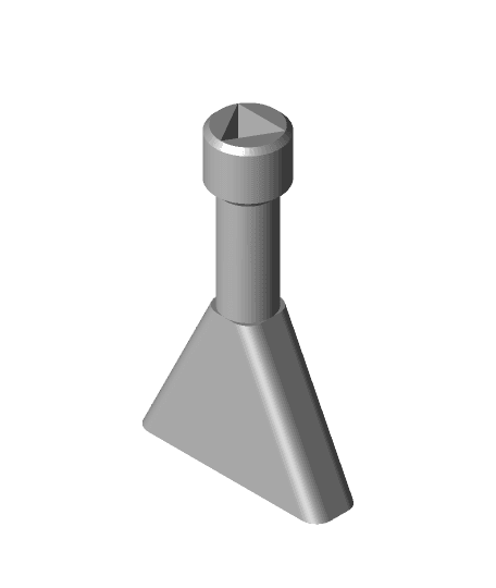 cabinet_key_triangle.stl 3d model