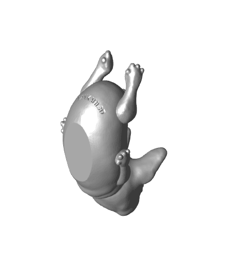 Dog Pencil Holder Butt FF BS.3mf 3d model