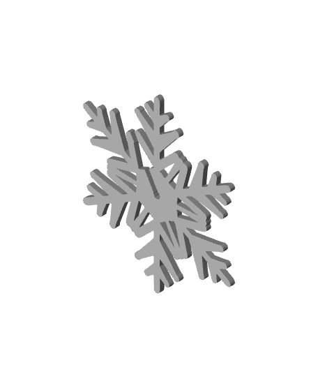 Ice Crystal Christmas Ornament #4 Insert Frikarte3D.stl 3d model