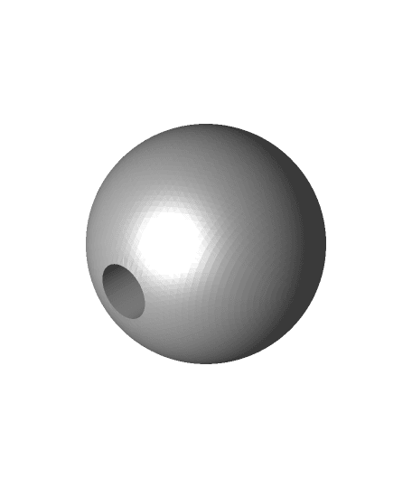 1inSphere_Sync_wHole.x_t.STL 3d model