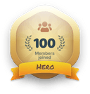 100 Members joined badge