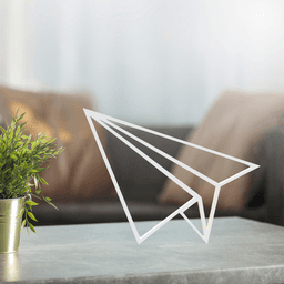 Origami Line Art, Modern, Minimalist 3d model